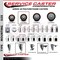 Service Caster 3.5'' SS Maroon Poly Swivel 1-1/8'' Expanding Stem Caster Set 2 Total Lock Brakes, 4PK SCC-SSEXTTL20S3514-PPUB-MRN-2S2118 - alternate 4